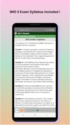 IMO 5 Maths Olympiad android App screenshot 10